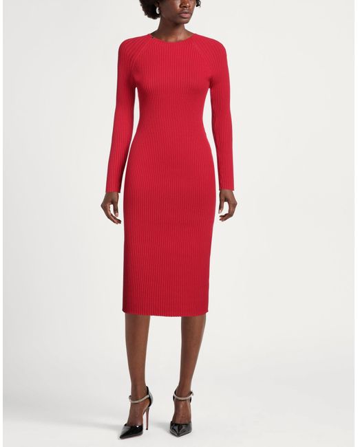 Robe midi Elisabetta Franchi en coloris Red
