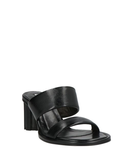 AMI Black Sandale