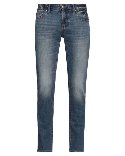 ARMANI EXCHANGE Blue Jeans Cotton, Polyester, Elastane for men