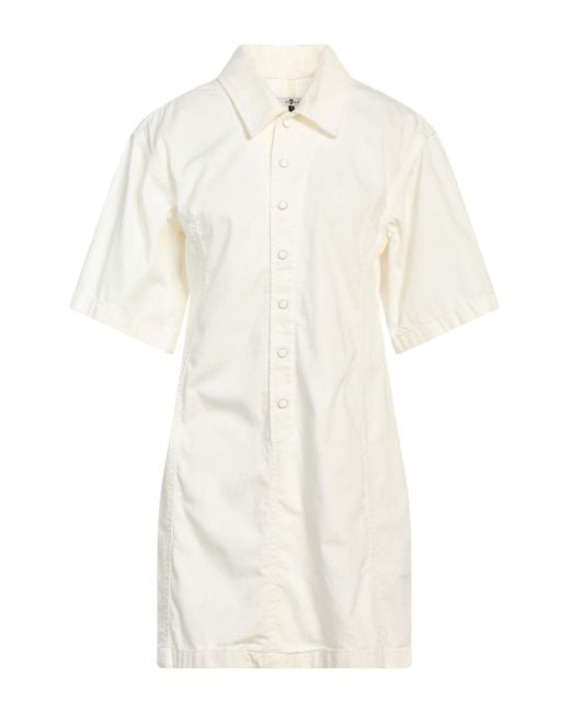 7 For All Mankind White Mini Dress