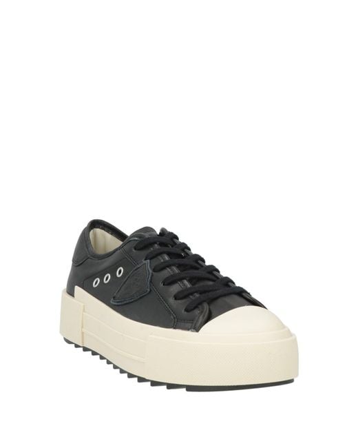 Philippe Model Black Sneakers Leather