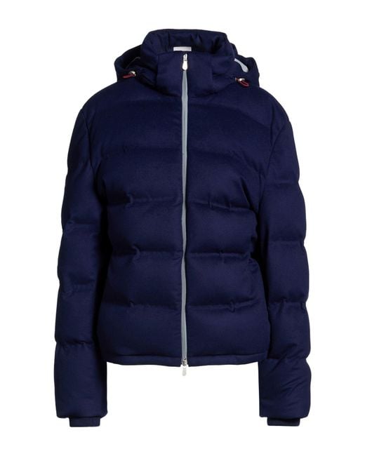 Brunello Cucinelli Blue Puffer Wool