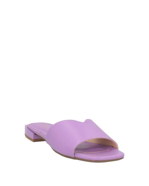 Miss Unique Purple Sandals Leather