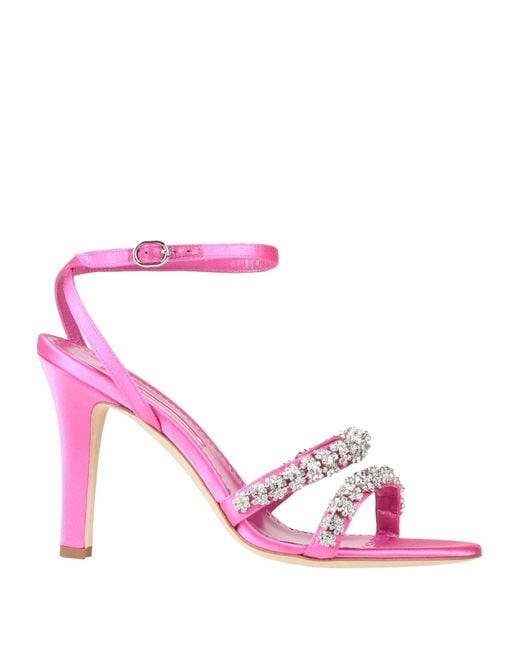 Sandales Manolo Blahnik en coloris Pink
