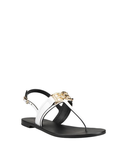Bally White Thong Sandal