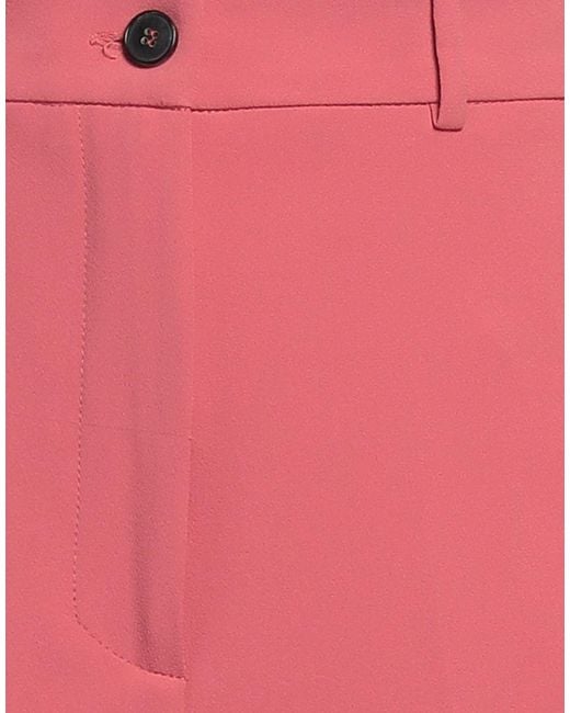 SOLOTRE Red Antique Rose Pants Polyester, Elastane