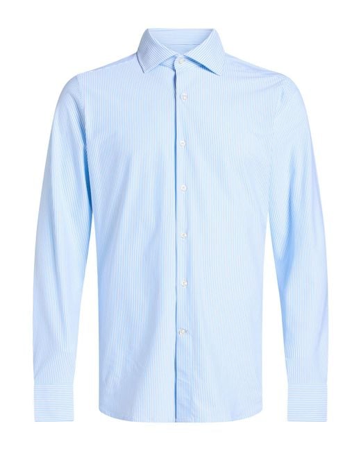 Ghirardelli Blue Next Bright Shirt Polyester, Elastane for men