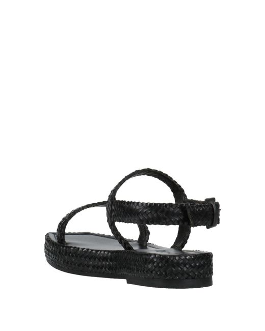 St. Agni Black Sandals