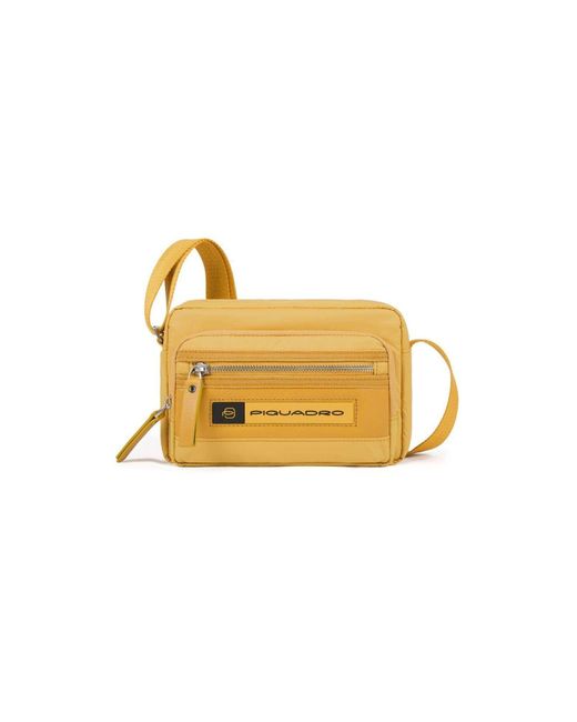 Bolso con bandolera de Piquadro de color Amarillo | Lyst