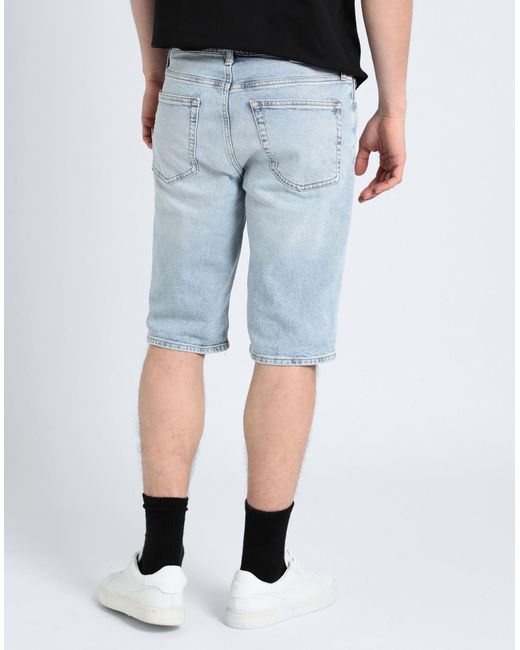 Calvin Klein Blue Denim Shorts for men