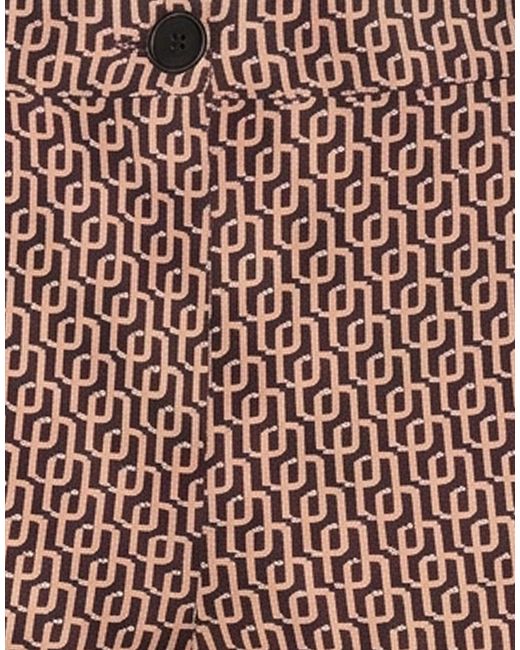 Marella Brown Pants Polyester, Elastane
