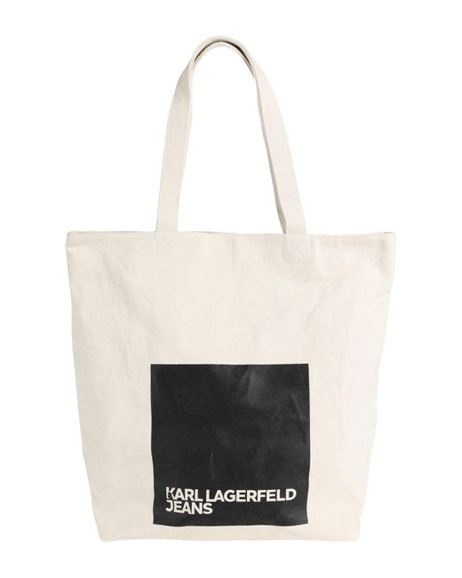 Karl Lagerfeld White Shoulder Bag