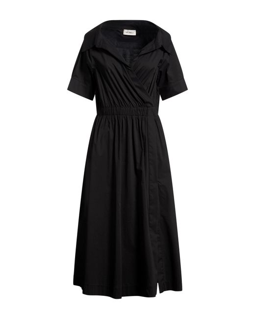 MEIMEIJ Black Midi Dress Cotton, Polyamide, Elastane