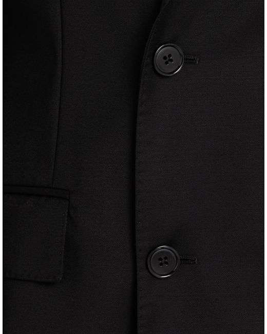 Lardini Black Suit Wool for men