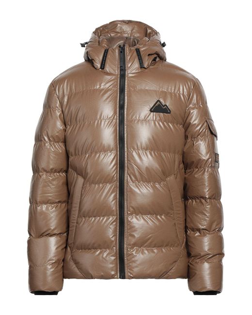 Point Zero Brown Puffer Polyester, Polyurethane for men