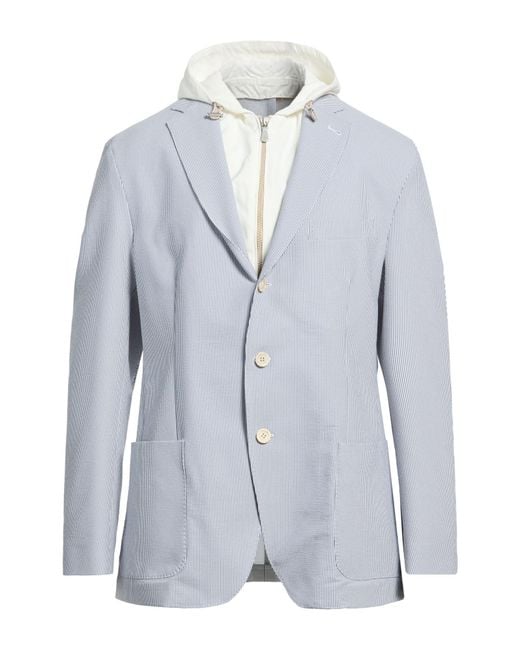 Eleventy Blue Jacket Polyester, Wool, Polyamide for men