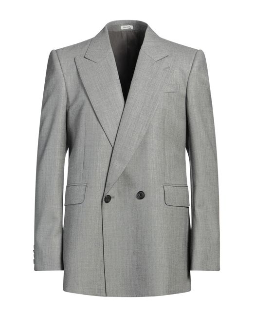 McQueen Gray Blazers for men