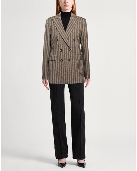 Circolo 1901 Brown Blazer Cotton, Elastane