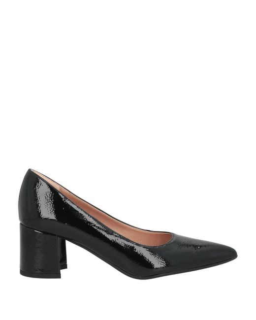 Cinzia Soft Black Pumps Textile Fibers