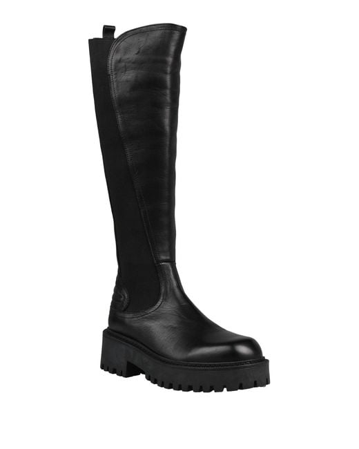 CafeNoir Black Boot Leather