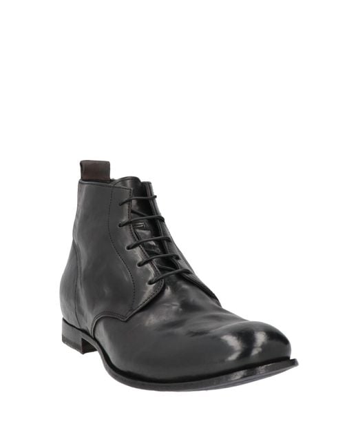 Officine Creative Black Ankle Boots for men
