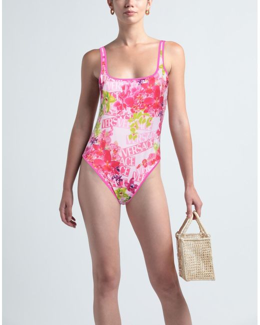 Versace Pink One-piece Swimsuit