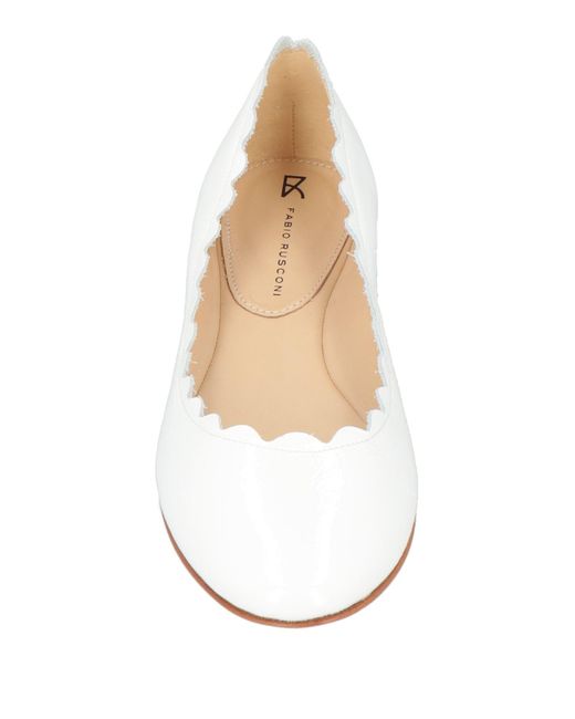 Fabio Rusconi Natural Ballet Flats Leather