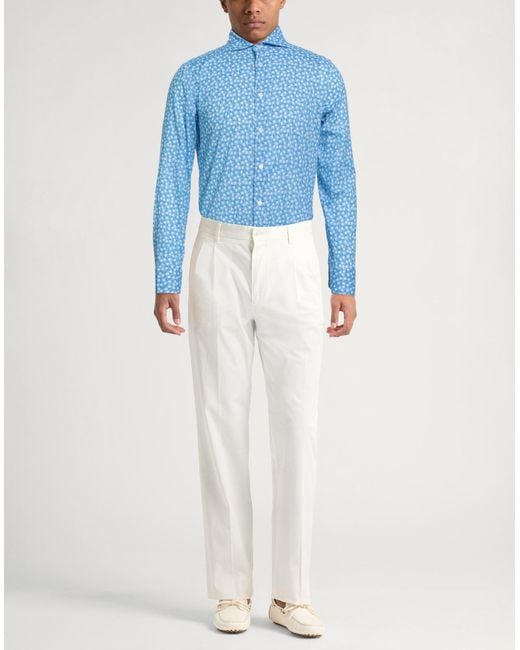 Fedeli Blue Shirt for men