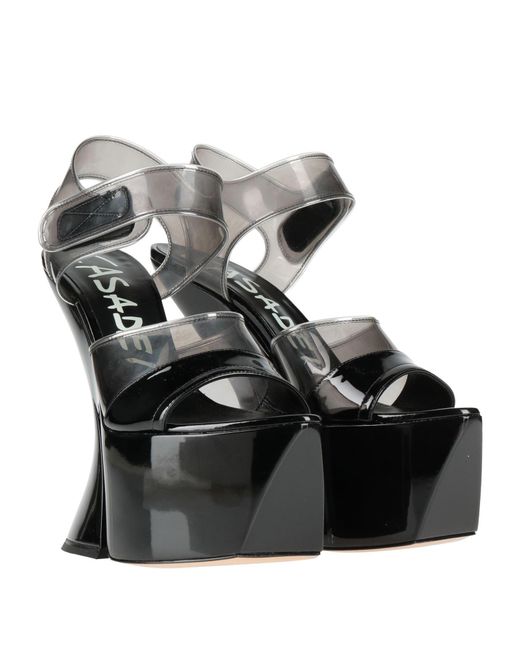 Casadei White Sandals Leather, Pvc