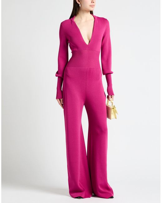 Circus Hotel Pink Fuchsia Jumpsuit Viscose, Polyamide