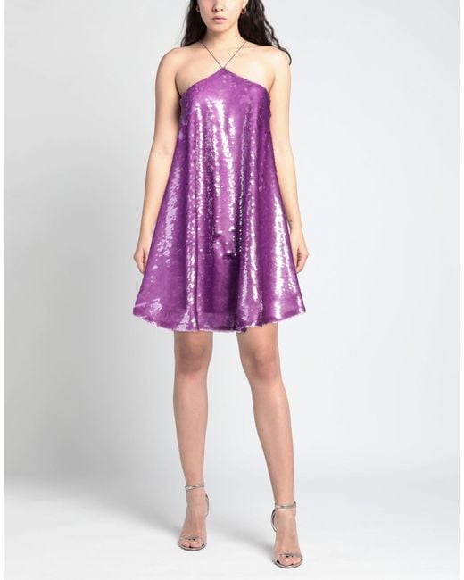 Alexis Purple Mini-Kleid
