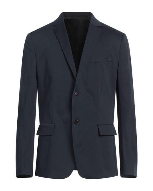 Calvin Klein Blue Blazer Cotton, Elastane for men