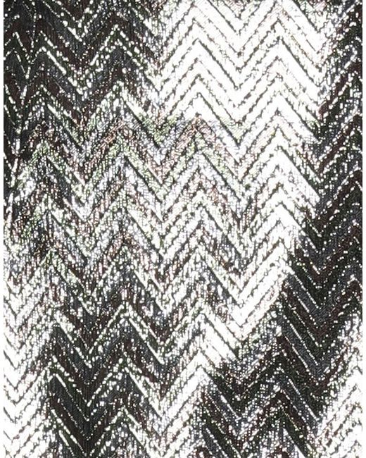Missoni Gray Mini Skirt Polyester, Metallic Polyester