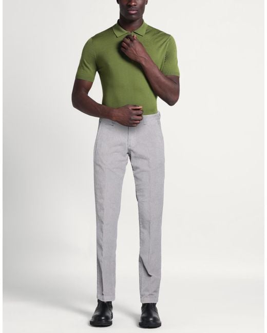 Briglia 1949 Gray Pants Cotton, Elastane for men