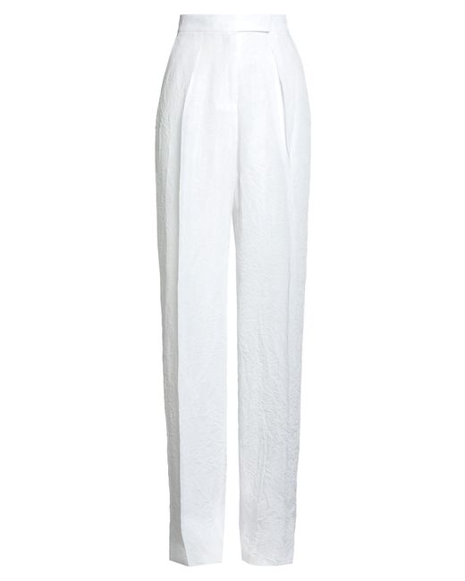 Max Mara White Pants Acetate