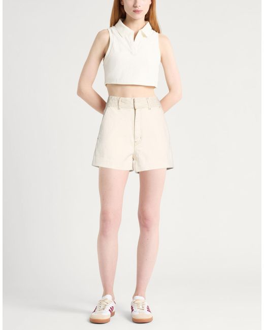 FRAME Natural Denim Shorts