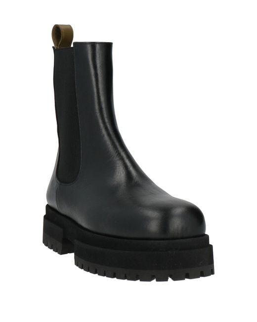 MARIA LUCA Black Ankle Boots Calfskin
