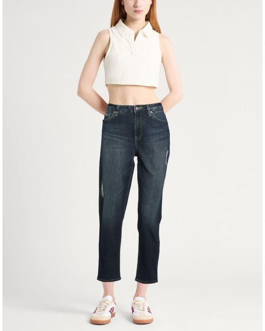 ARMANI EXCHANGE Blue Jeans Cotton, Elastane