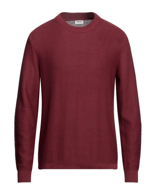 Solid Red Sweater for men