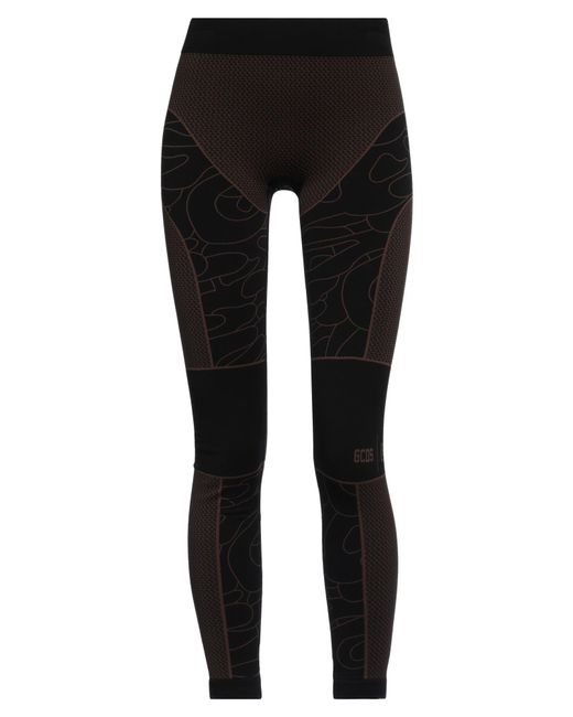 GCDS X WOLFORD Black Leggings