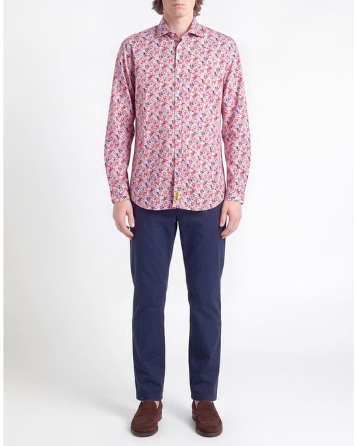 B.D. Baggies Pink Shirt Cotton for men