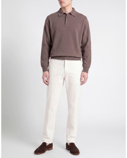 Daniele Fiesoli Brown Lab Sweater Merino Wool, Cashmere for men