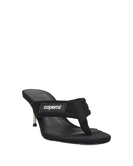 Coperni Black Thong Sandal Polyamide