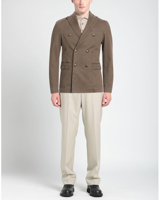 Officina 36 Brown Suit Jacket for men