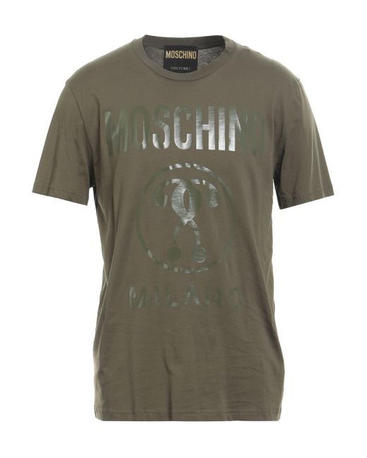Moschino Green T-shirt for men