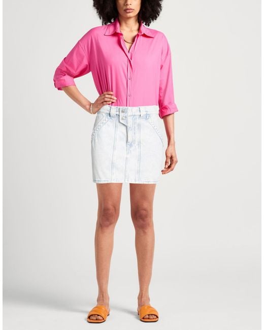 Isabel Marant Blue Denim Skirt Cotton
