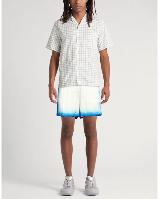 Casablanca Blue Shorts & Bermuda Shorts Silk for men