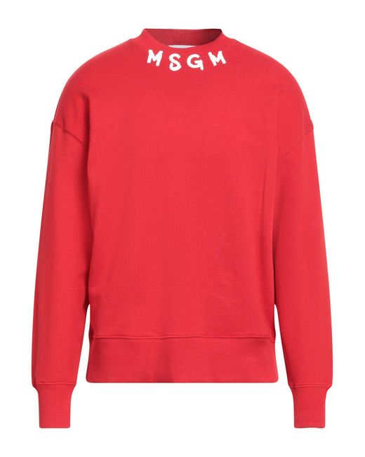 MSGM Sweatshirt in Red für Herren