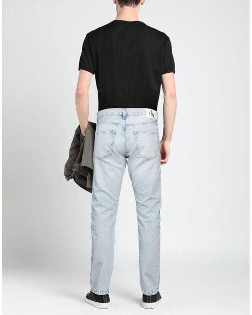Calvin Klein Blue Denim Trousers for men