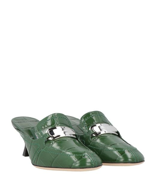 Ferragamo Green Mules & Clogs